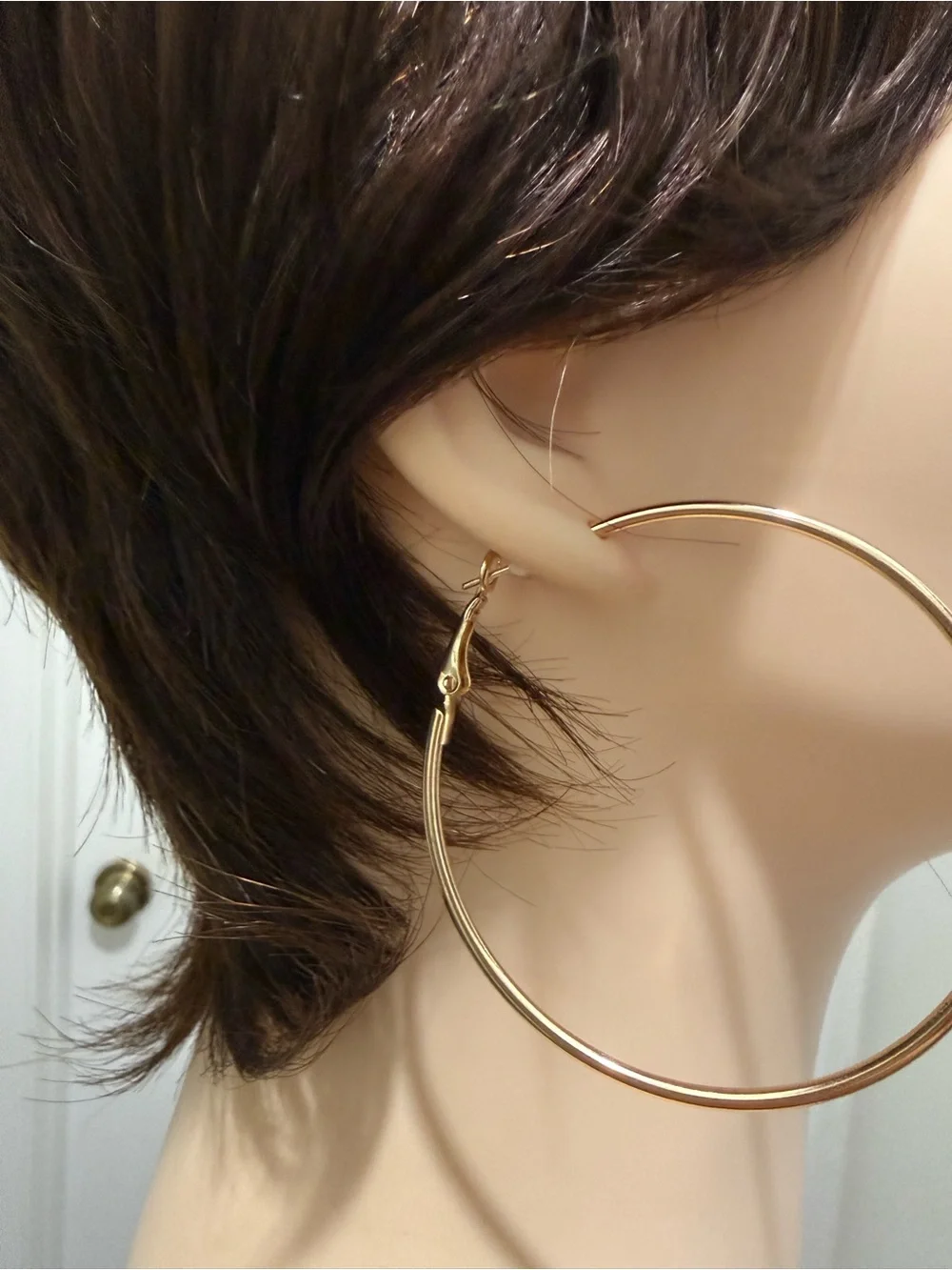 💯% HUMAN Hair Straight Pixie Cut with Bangs Brown